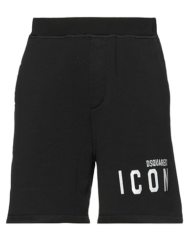 DSQUARED2 Shorts & Bermuda Black 100% Cotton, Elastane