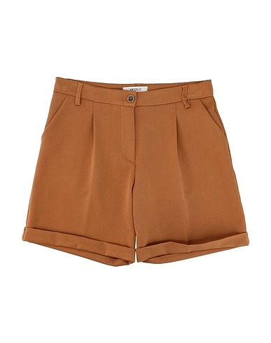 VICOLO Shorts & Bermuda Camel 63% Polyester, 32% Cotton, 5% Elastane