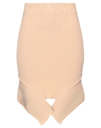 ANDREĀDAMO Mini skirt Beige 80% Viscose, 10% Polyester, 9% Polyamide, 1% Elastane