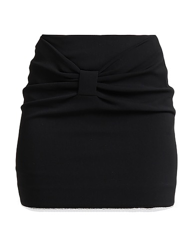 LIU •JO Mini skirt Black 98% Polyester, 2% Elastane