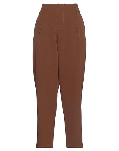 ACTUALEE Casual trouser Brown 90% Polyester, 10% Elastane