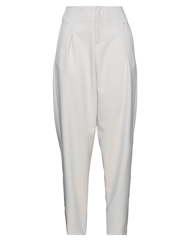 ACTUALEE Casual trouser Light grey 90% Polyester, 10% Elastane