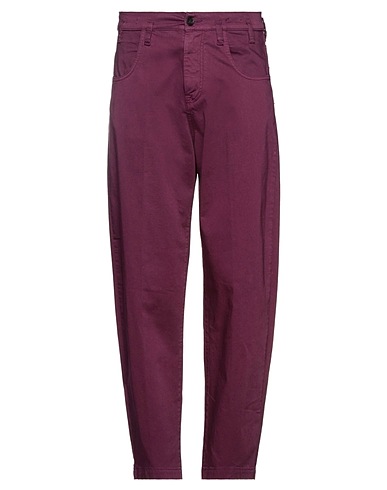 MASSIMO ALBA Casual trouser Purple 97% Cotton, 3% Elastane