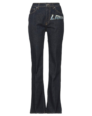 LANVIN Bootcut Jeans Blue 99% Cotton, 1% Polyurethane