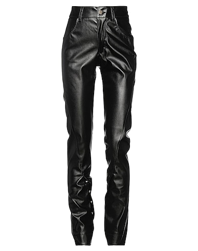 ANDREA YA' AQOV Casual pants Black 60% Polyurethane, 40% Polyester