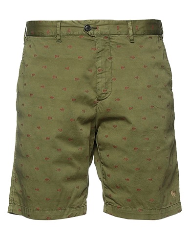FRALLO Shorts & Bermuda Verde militare 96% Cotone, 3% Elastan, 1% Poliestere