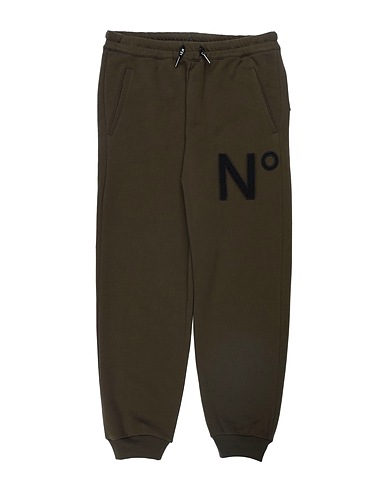 N°21 Casual trouser Military green 100% Cotton, Polyester