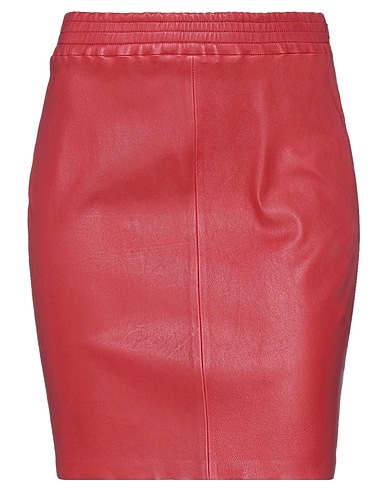 DESA 1972 Mini-jupe Rouge brique 100% Cuir