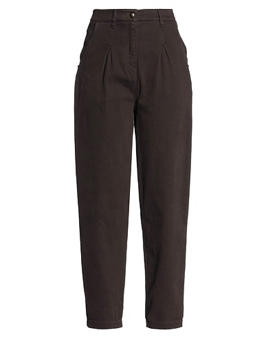 TRUE ROYAL Casual trouser Dark brown 98% Cotton, 2% Elastane