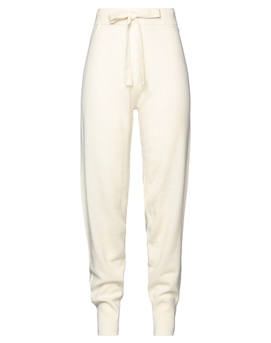 P.A.R.O.S.H. Casual trouser Ivory 100% Cashmere