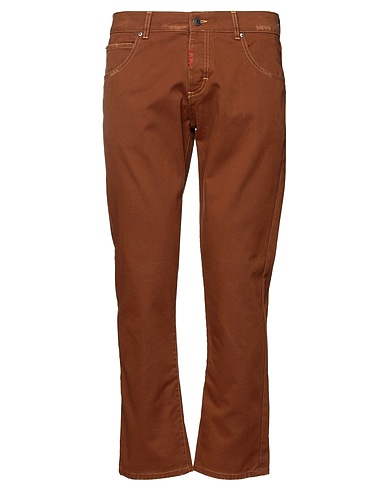 MALEBOLGE VIII Denim trousers Brown 98% Cotton, 2% Elastane