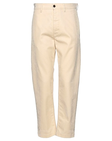 BRIAN DALES Casual pants Beige 92% Cotton, 8% Viscose