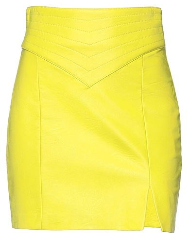 ANIYE BY Mini skirt Lime green 100% Viscose, Polyurethane
