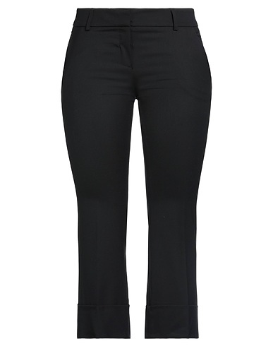 ROOM 52 Casual trouser Black 53% Polyester, 43% Wool, 4% Elastane