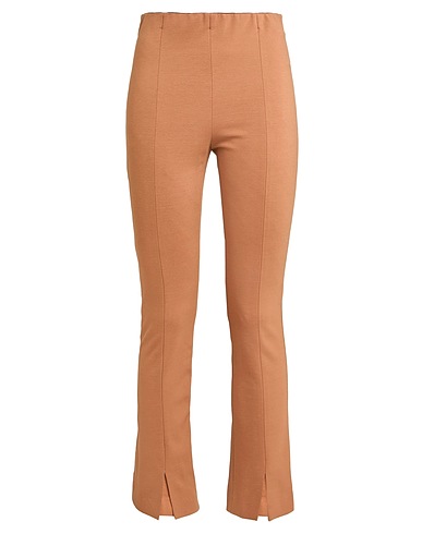 LIVIANA CONTI Casual trouser Camel 68% Viscose, 27% Polyamide, 5% Elastane