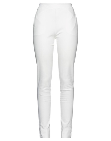 TWINSET Casual trouser White 68% Viscose, 27% Polyamide, 5% Elastane