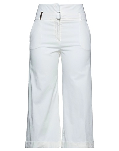 ACCUÀ by PSR Casual trouser Ivory 97% Cotton, 3% Elastane