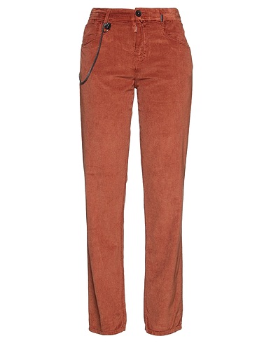 HIGH Casual trouser Brown 50% Rayon, 48% Cotton, 2% Elastane