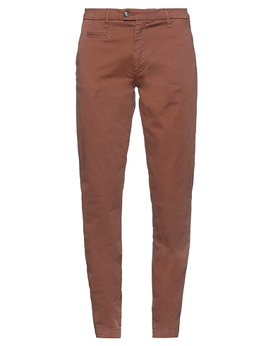 LIU •JO MAN Casual trouser Brown 98% Cotton, 2% Elastane