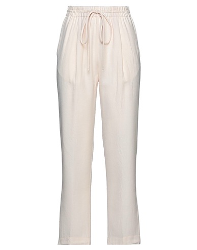 FORTE_FORTE Casual trouser Light pink 100% Virgin Wool