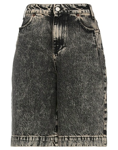 SOLOTRE Denim shorts Charcoal 100% Cotton