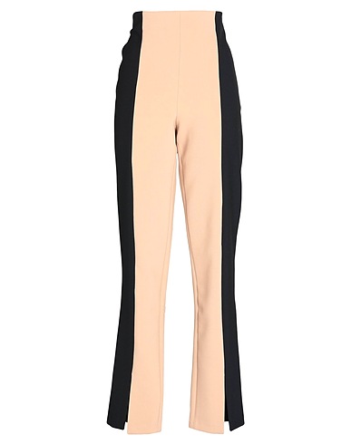 SIMONA CORSELLINI Casual pants Beige 63% Polyester, 27% Viscose, 7% Cotton, 3% Elastane