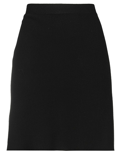 BOTTEGA VENETA Mini skirt Black 67% Wool, 20% Polyamide, 12% Polyester, 1% Elastane