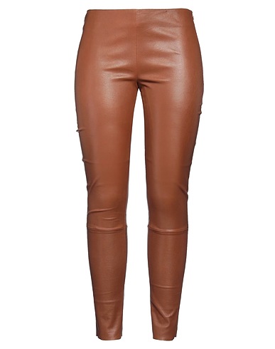 KITON Casual pants Brown 100% Lambskin
