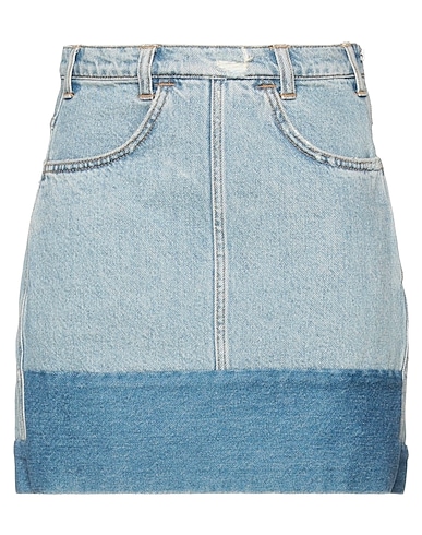 PHILOSOPHY di LORENZO SERAFINI Denim skirt Blue 100% Cotton