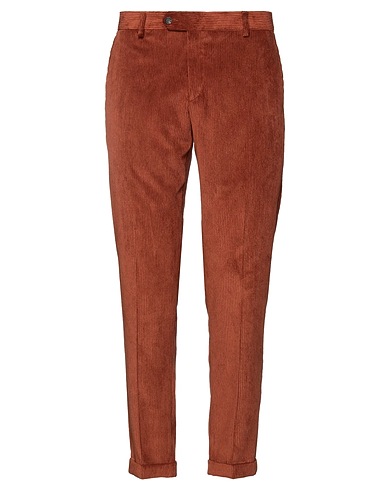 LIU •JO MAN Casual trouser Brown 90% Polyester, 7% Polyamide, 3% Elastane