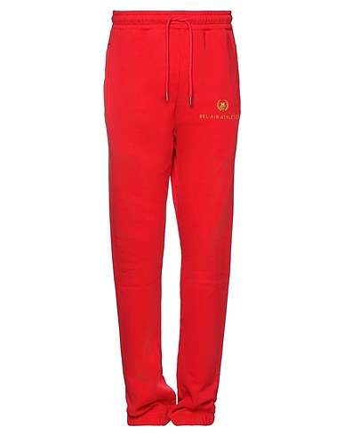 BEL-AIR ATHLETICS Pantalone Rosso 100% Cotone