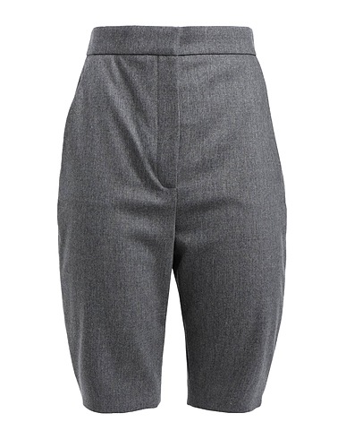 BALMAIN Shorts & Bermuda Grey 98% Virgin Wool, 2% Elastane
