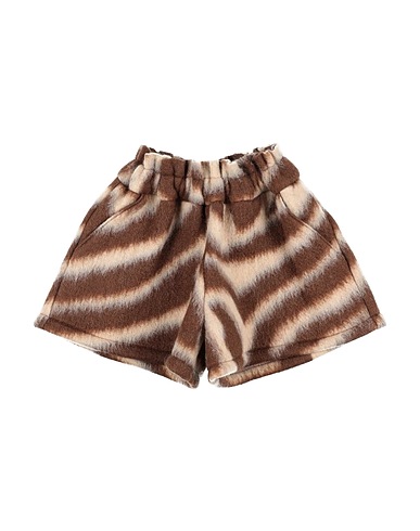 DOUUOD Shorts & Bermuda Dark brown 40% Wool, 36% Polyester, 24% Acrylic
