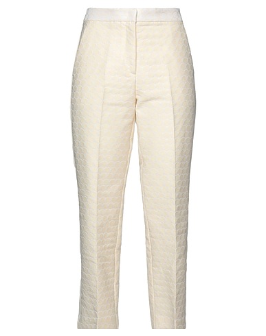 19.70 NINETEEN SEVENTY Hosen Elfenbein 69% Baumwolle, 31% Polyester