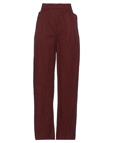 HUMANOID Casual pants Brown 95% Cotton, 5% Stainless Steel