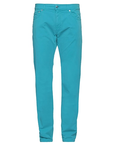 HARMONT & BLAINE Casual trouser Turquoise 93% Cotton, 7% Elastane