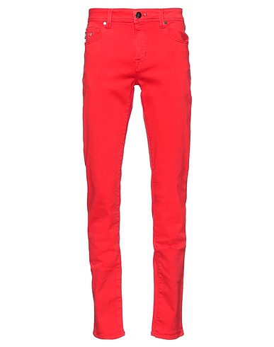 TRAMAROSSA Jeans Rot 87% Baumwolle, 9% Polyester, 4% Elastan