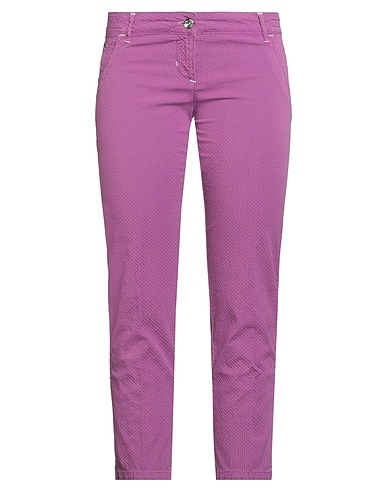 JACOB COHЁN Casual trouser Purple 97% Cotton, 3% Elastane