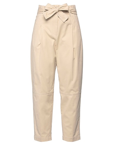 PESERICO BOTTOMWEAR Beige 97% Cotton, 3% Elastane