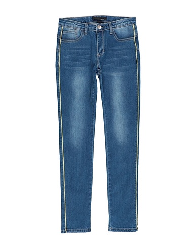 FUN & FUN Denim trousers Blue 98% Cotton, 2% Elastane