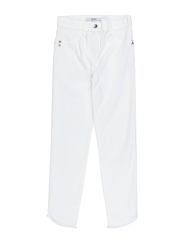 PATRIZIA PEPE Casual trouser White 98% Cotton, 2% Elastane