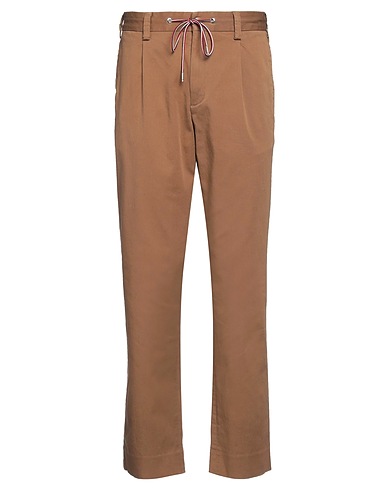 MONCLER Pantalone Cammello 98% Cotone, 2% Elastan, Poliammide