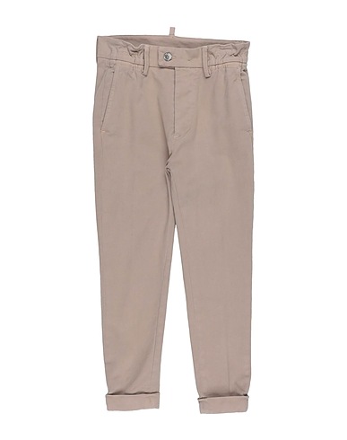 YES LONDON Casual pants Beige 98% Cotton, 2% Elastane