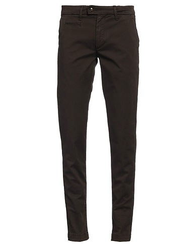 LIU •JO MAN Casual trouser Dark brown 98% Cotton, 2% Elastane
