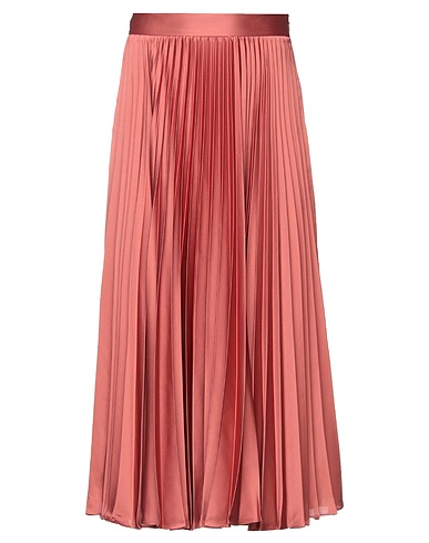 TWINSET Midi skirt Rust 100% Polyester
