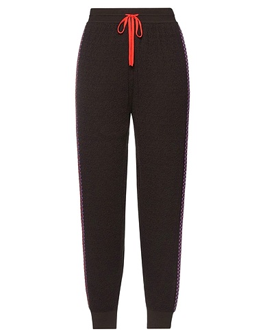M MISSONI Casual trouser Dark brown 50% Wool, 45% Viscose, 5% Polyamide