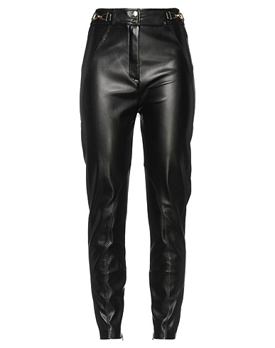 ELISABETTA FRANCHI Casual trouser Black 100% Polyester, Polyurethane