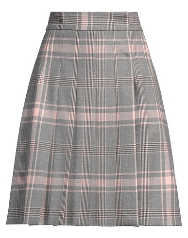 ALBERTA FERRETTI Mini skirt Grey 98% Virgin Wool, 2% Elastane