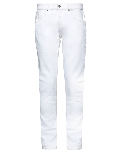 DONDUP Denim pants BIANCO 98% Cotton, 2% Elastane