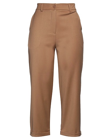 ALPHA STUDIO Casual trouser Camel 62% Polyester, 35% Viscose, 3% Elastane